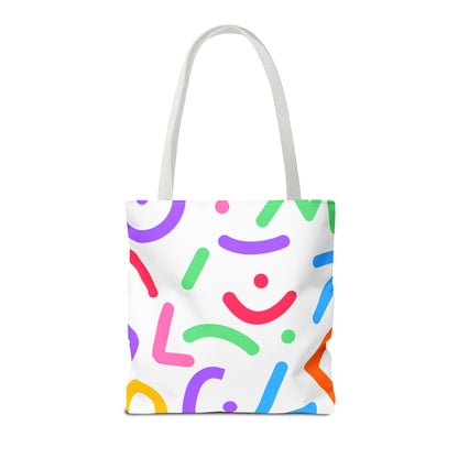 Colorful Doodle Shapes Tote Bag