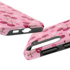 Pink Cherry Sparkle Pattern Tough Phone Case (Apple & Android) - Pink Sweetheart