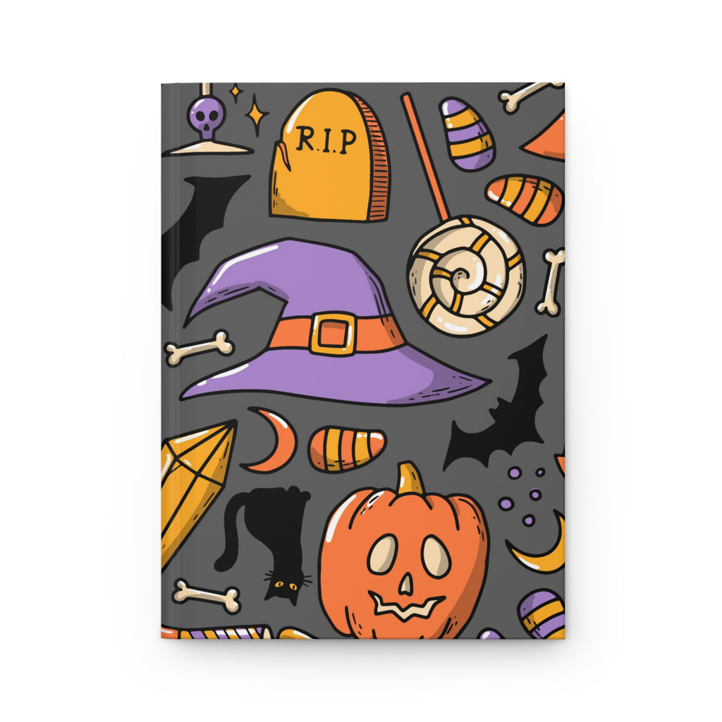 Calabazas y pociones Cuaderno mate de tapa dura
