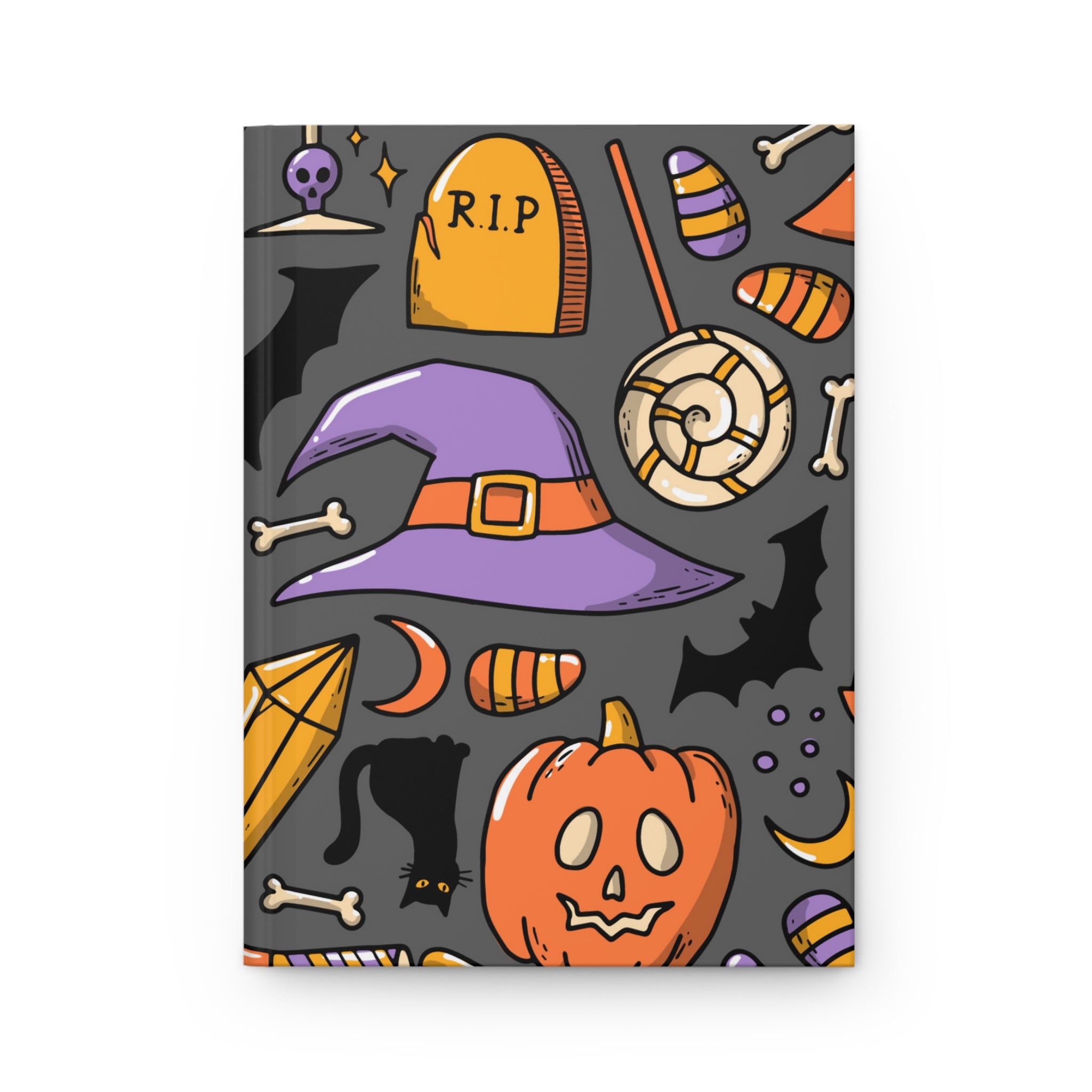 Calabazas y pociones Cuaderno mate de tapa dura