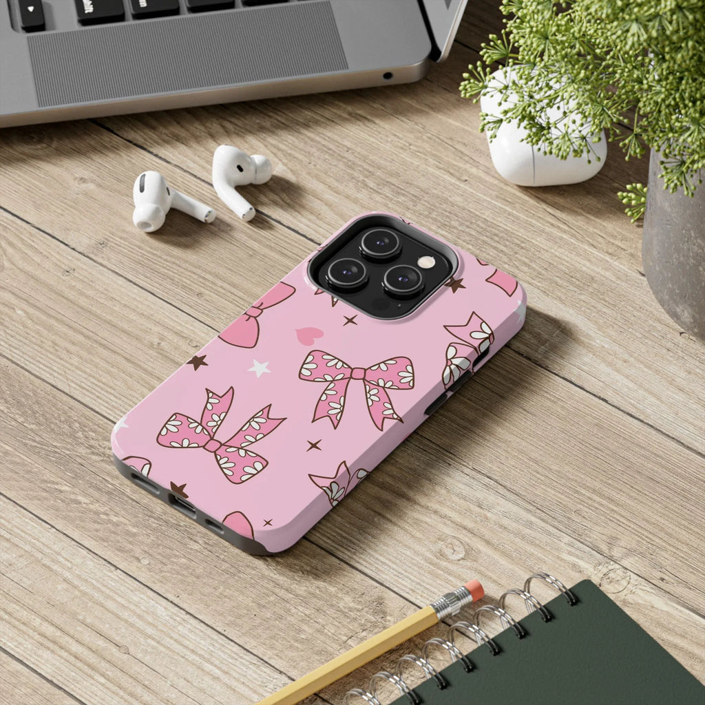 Pretty Pink Bows Phone Case (Apple & Android) - Pink Sweetheart