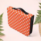 Orange Coral Polka Dot Book Cover
