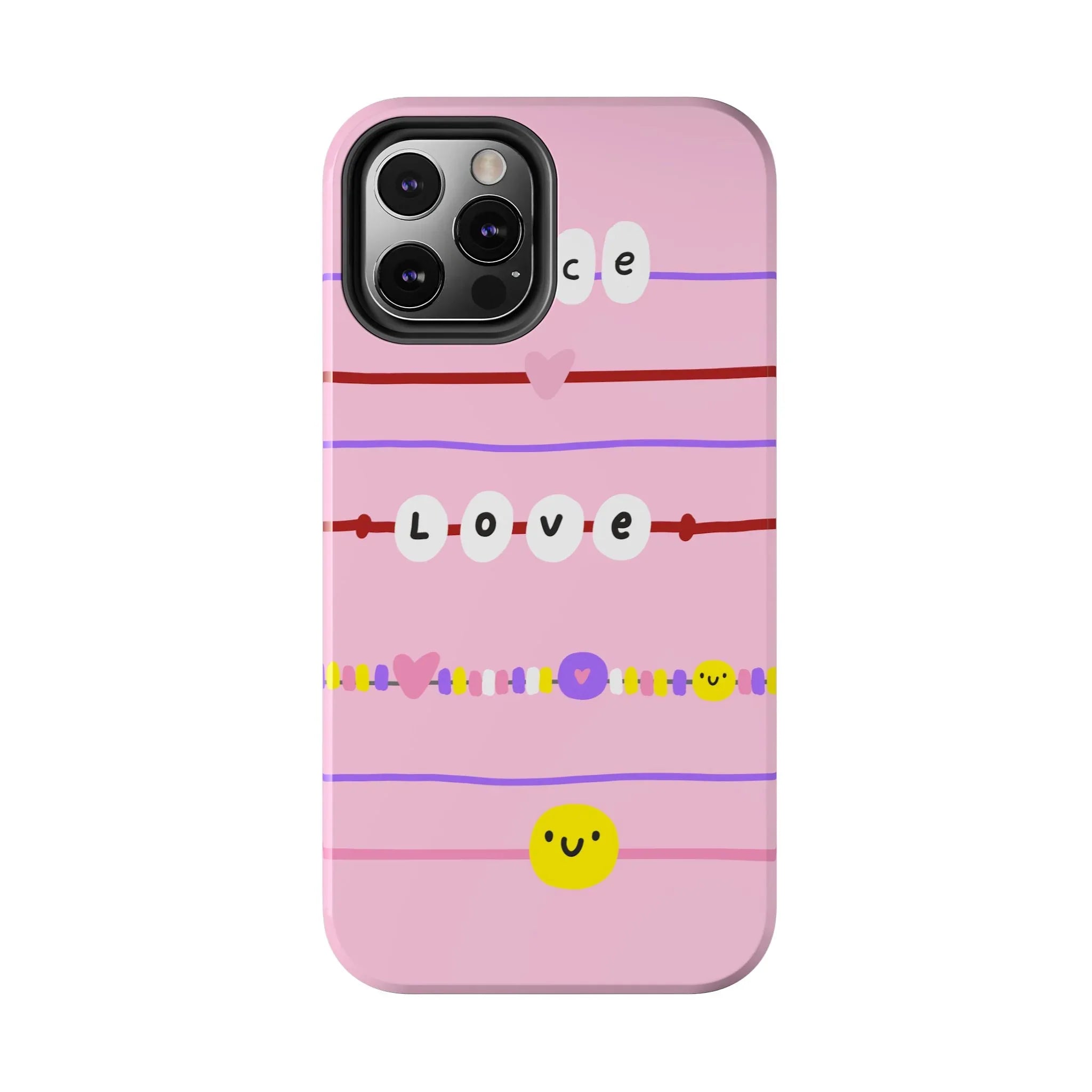 Bestie Bracelets Phone Case (Apple & Android) - Pink Sweetheart