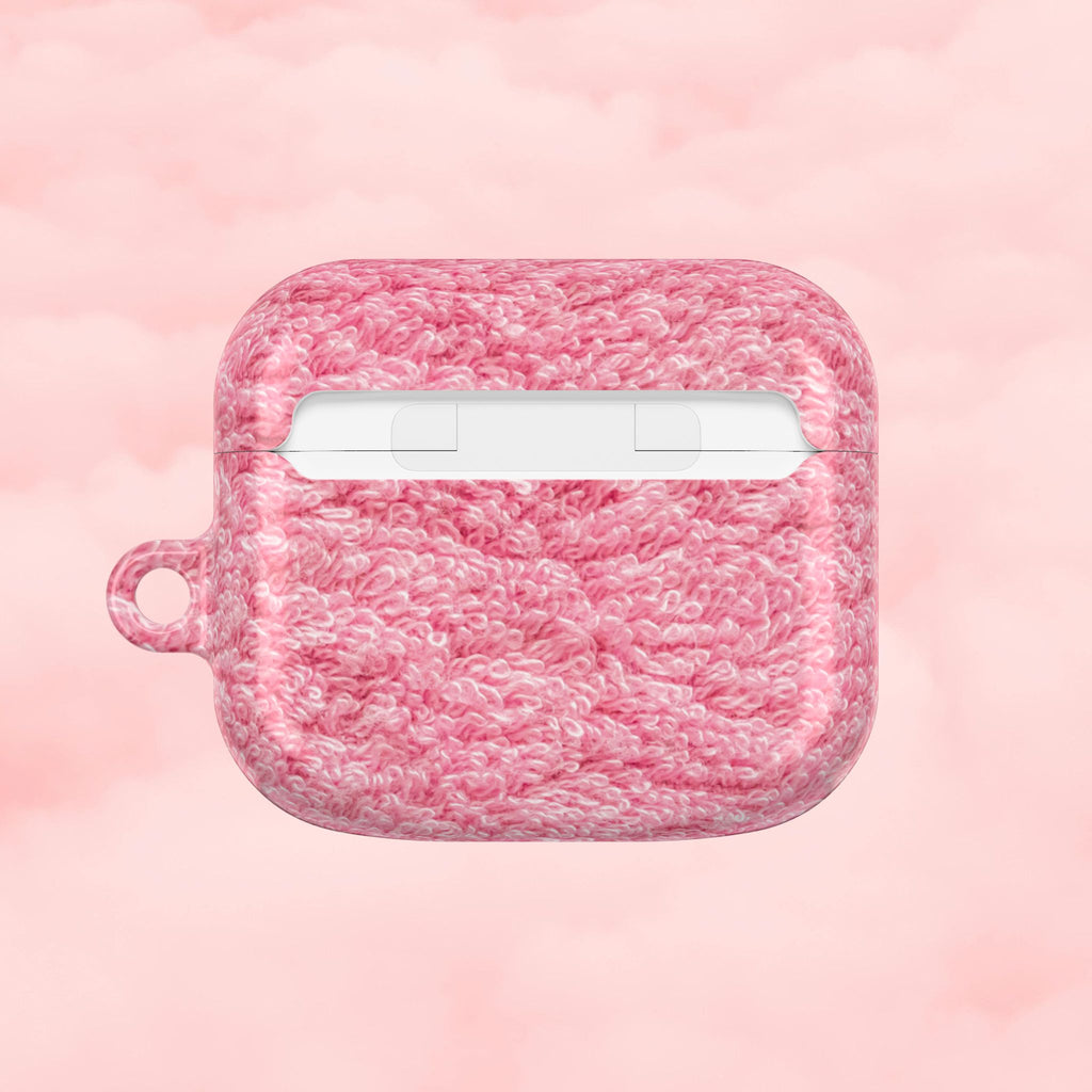 Pink Shag Rug AirPod Case