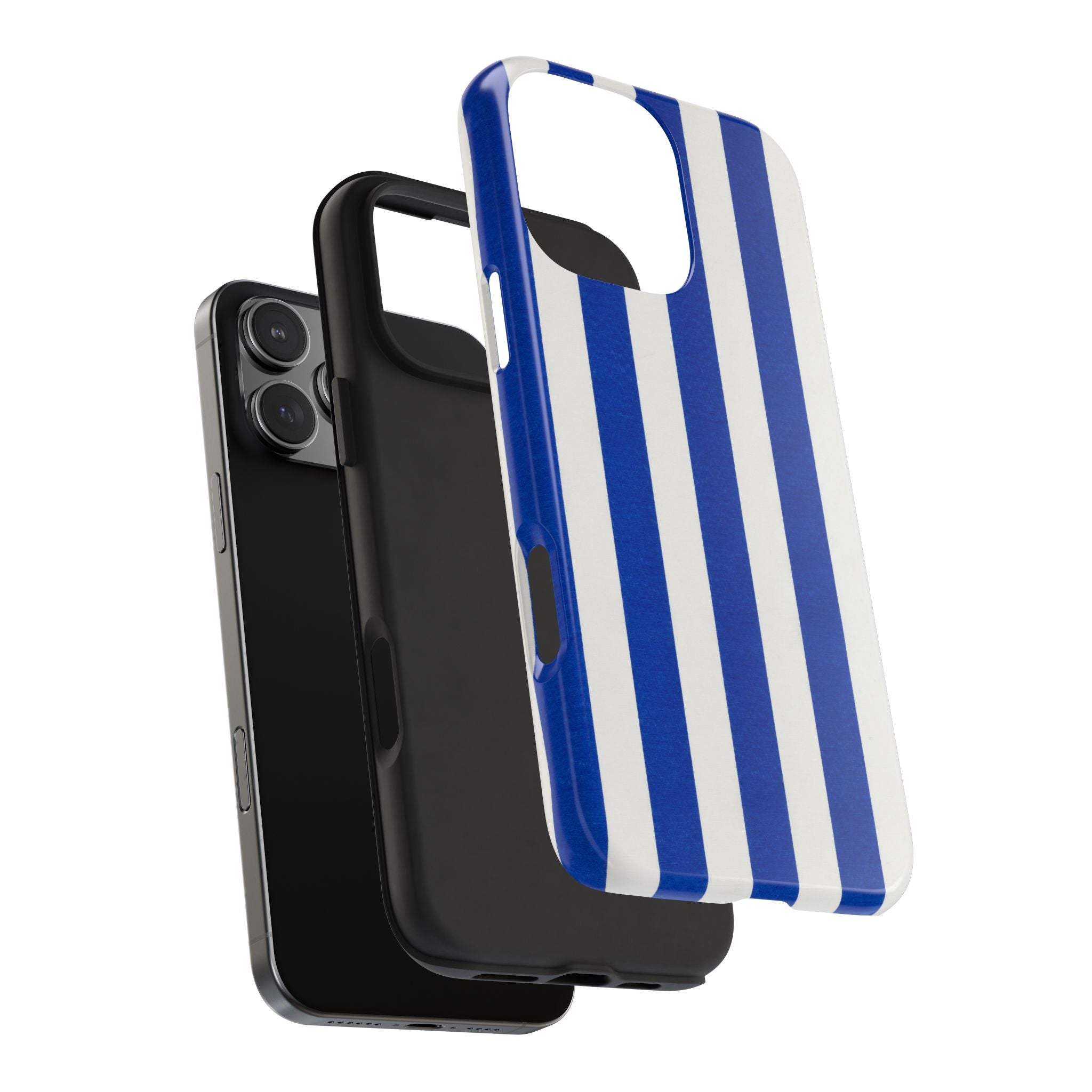 Blue & White Stripes Phone Case (Apple & Android)