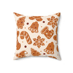 Warm Gingerbread Cookies Square Pillow