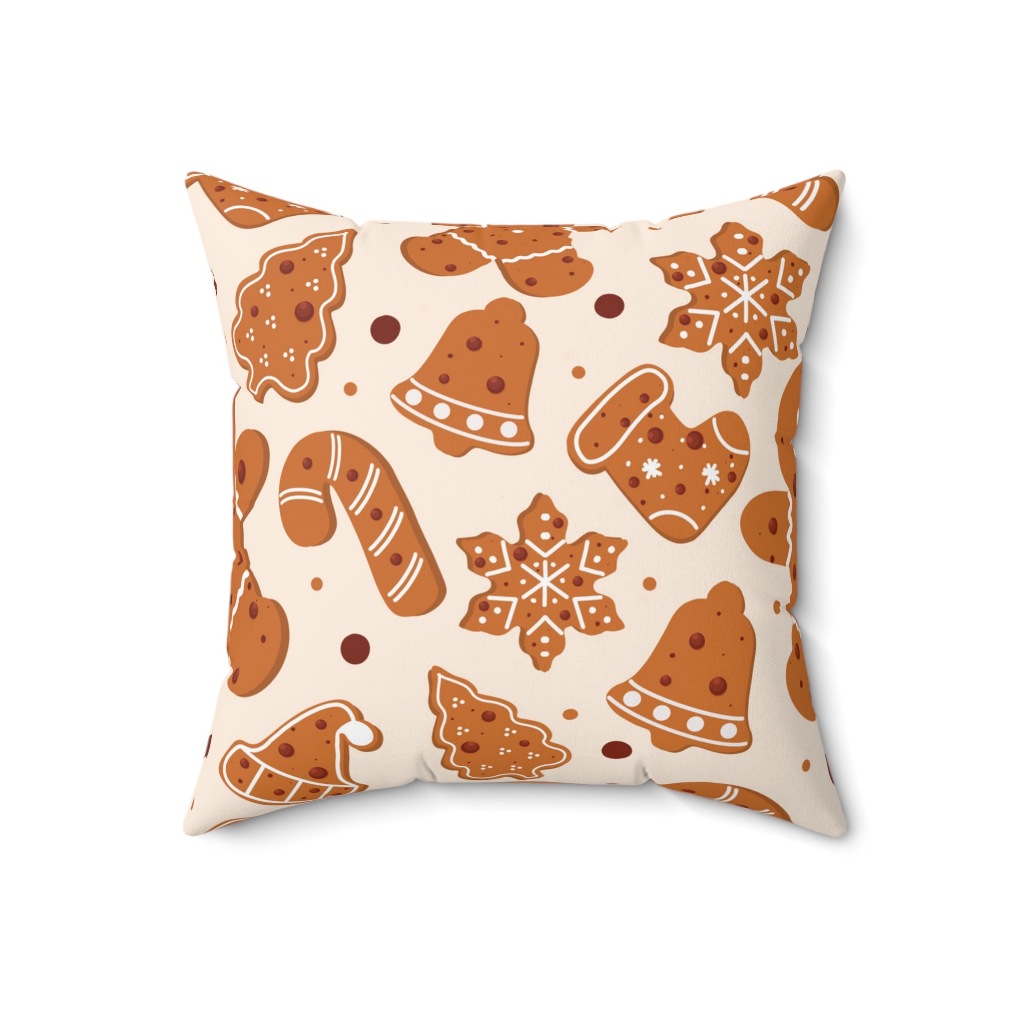 Warm Gingerbread Cookies Square Pillow