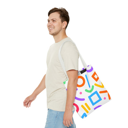 Colorful Doodle Shapes Tote Bag