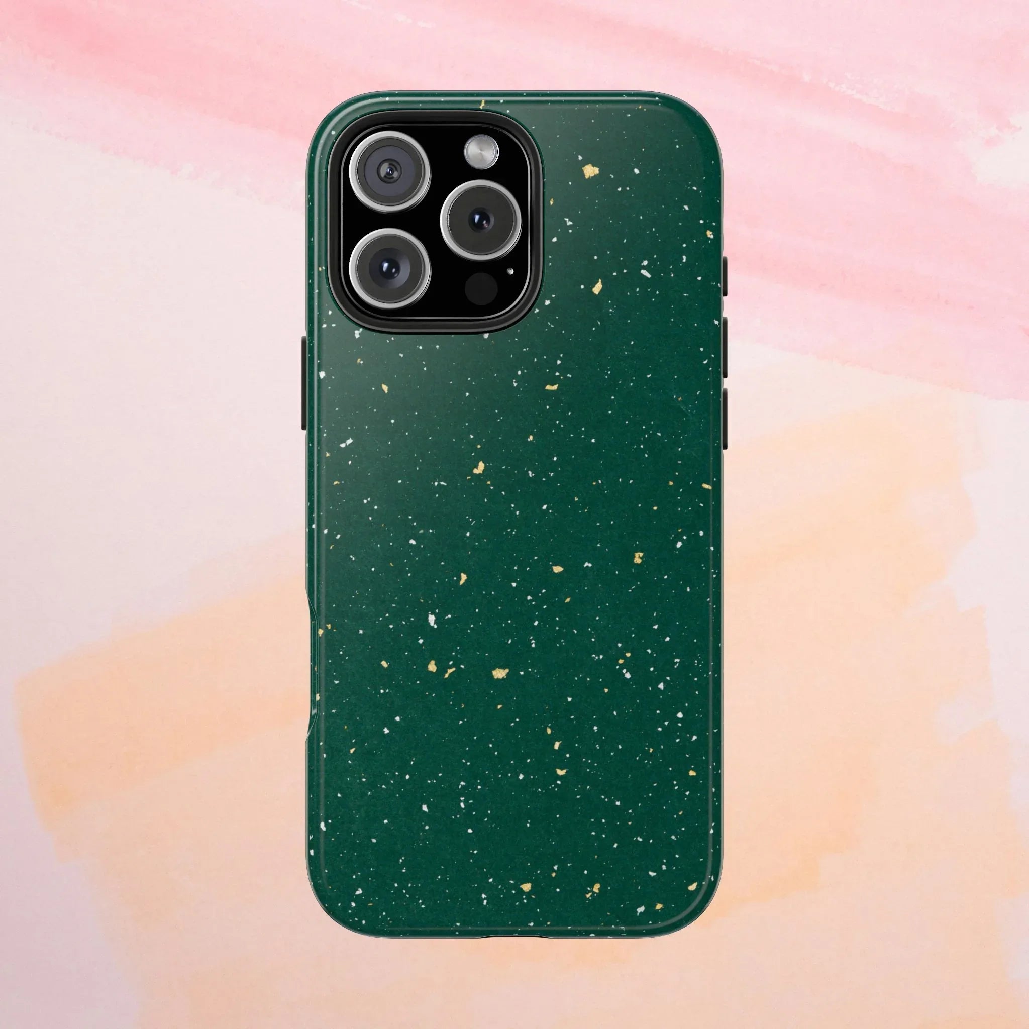 Emerald Gold Flecked Phone Case (Apple & Android) - Pink Sweetheart