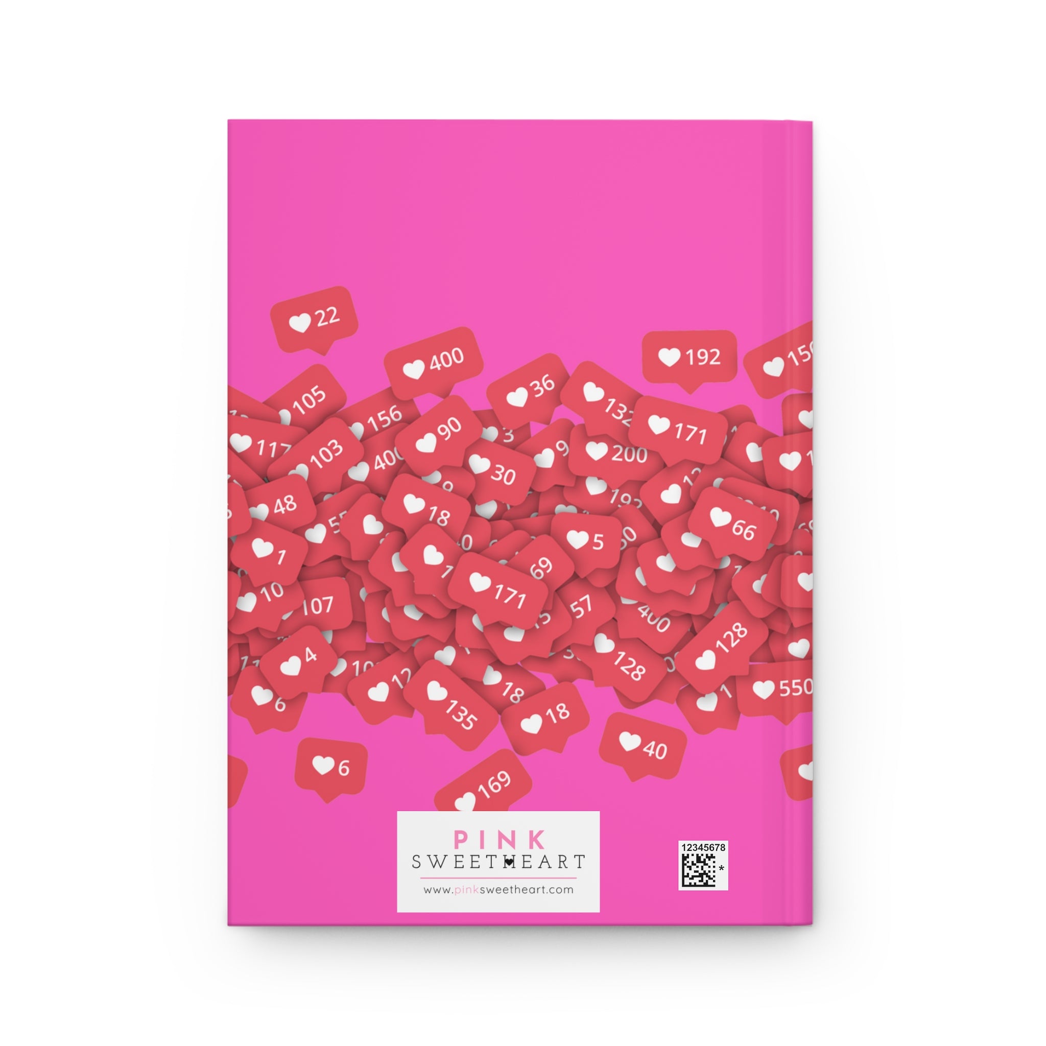 Amar mi publicación en las redes sociales Cuaderno mate de tapa dura