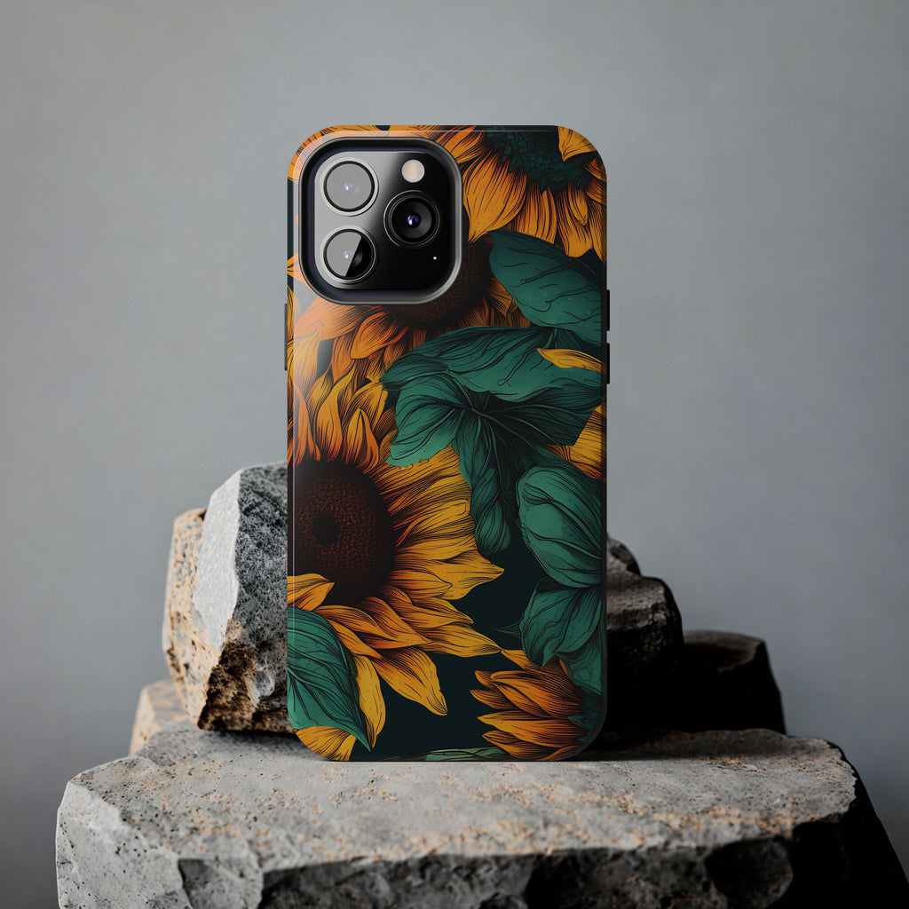 Dark Sunflower Phone Case (Apple & Android)