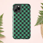 Checkered Kimono Tough Phone Case (Apple & Android) - Pink Sweetheart