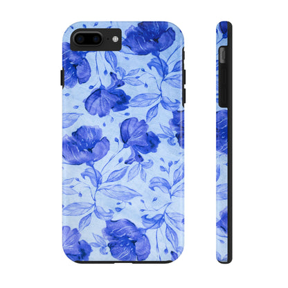 Blue Floral Pattern Phone Case