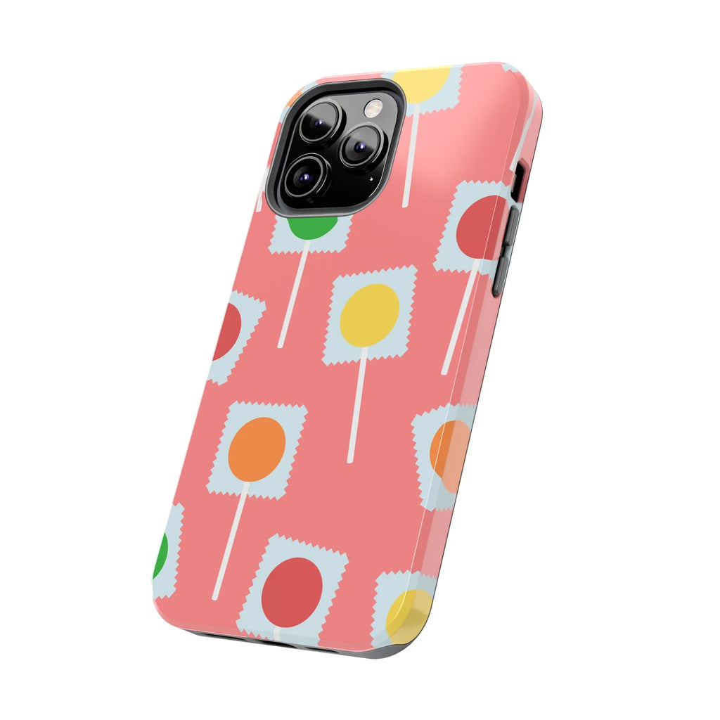 Lollipop Candy Phone Case (Apple & Android) - Pink Sweetheart