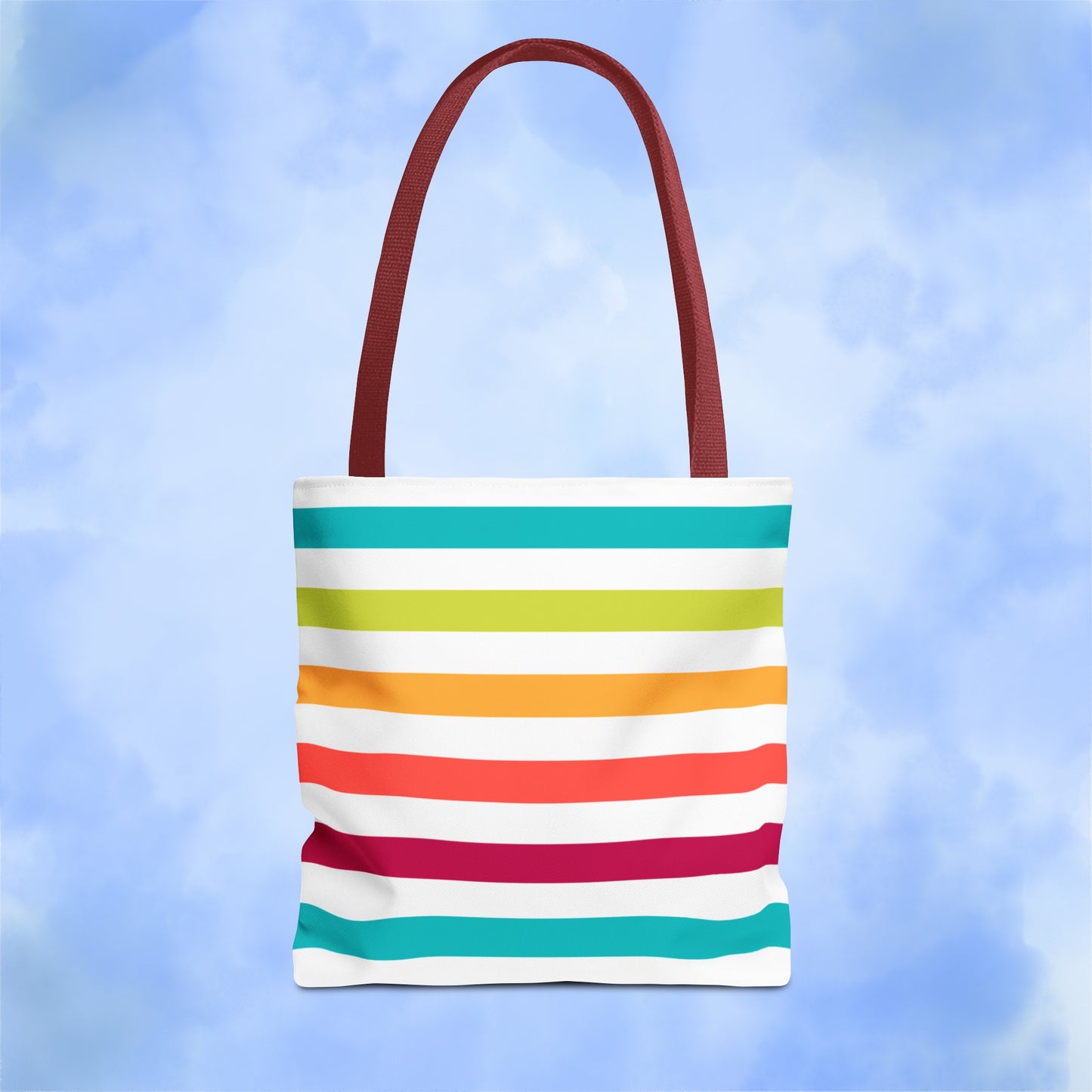 Colorful Candy Lines Tote Bag