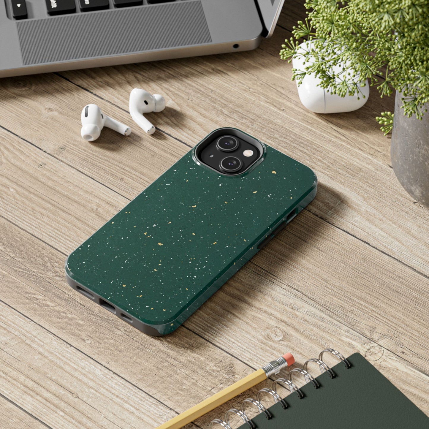 Emerald Gold Flecked Phone Case