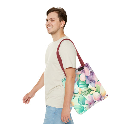 Lush Pastel Florals Tote Bag