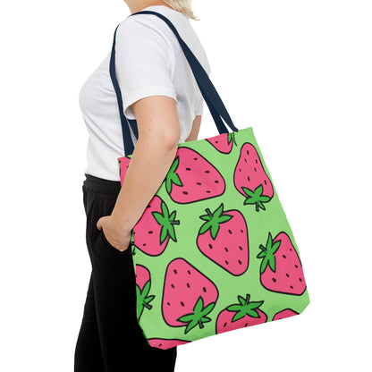 Cartoon Strawberries Tote Bag