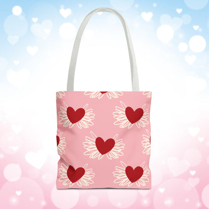 Valentine Hearts Tote Bag