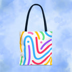 Colorful Doodle Swirl Tote Bag