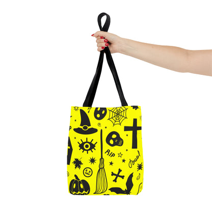 Spooky Neon Halloween Tote Bag