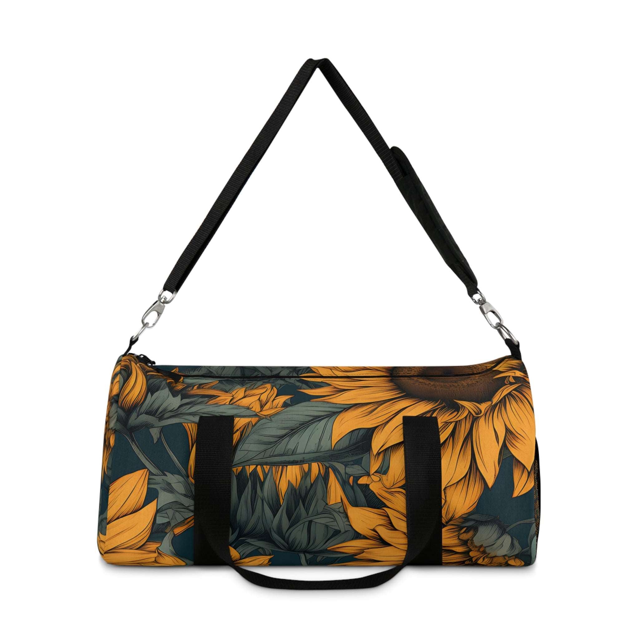 Midnight Sunflowers Duffel Bag