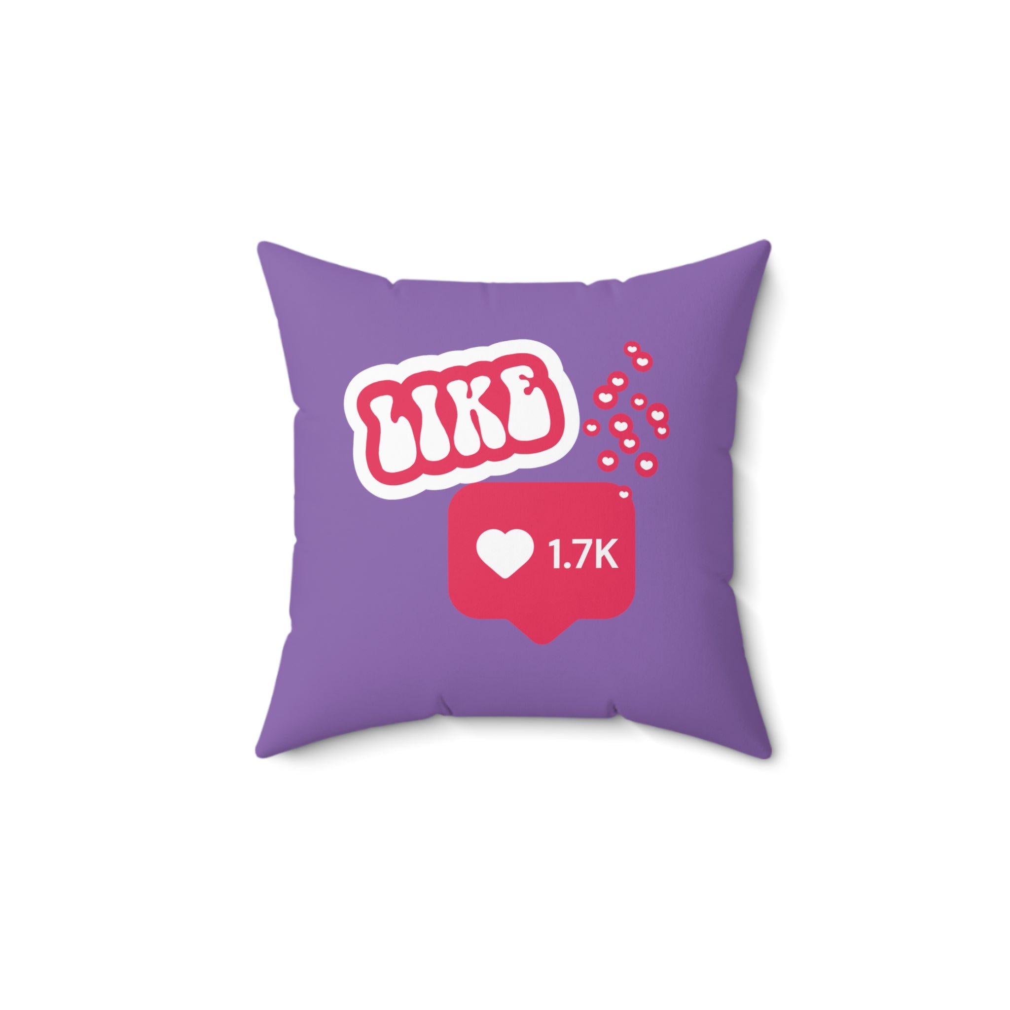Doing It For Likes Square Pillow - Purple