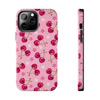 Pink Cherry Sparkle Pattern Tough Phone Case (Apple & Android) - Pink Sweetheart