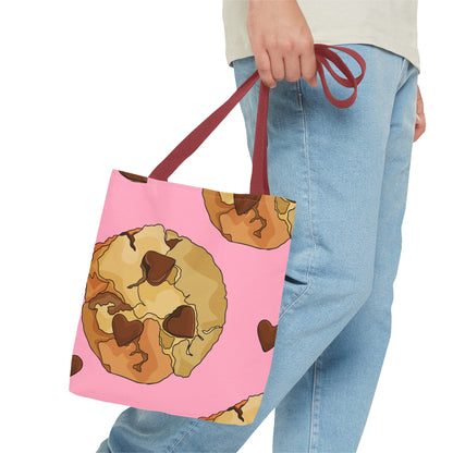 Chocolate Chip Heart Cookies Tote Bag