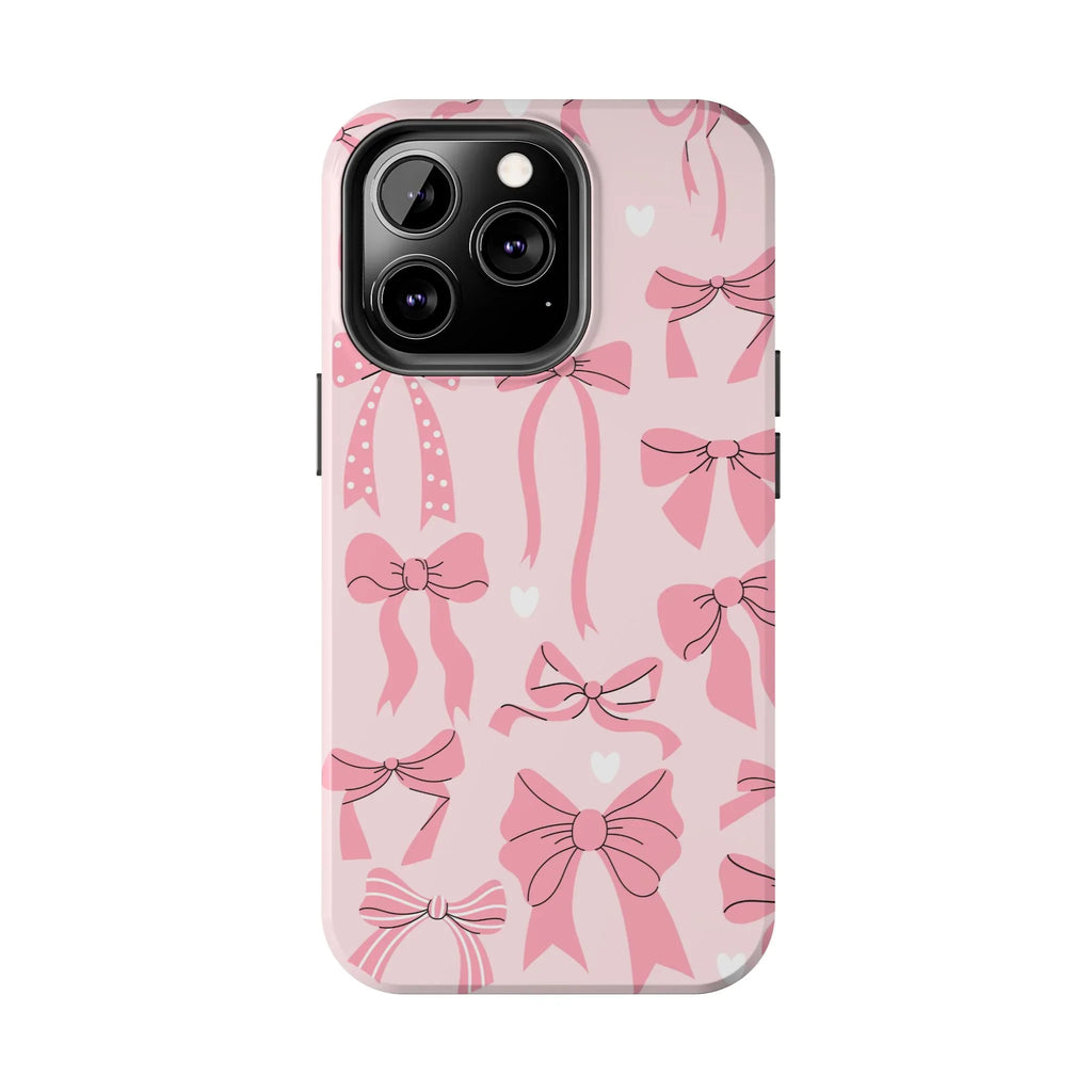 Pink Bow Ribbons Phone Case (Apple & Android) - Pink Sweetheart