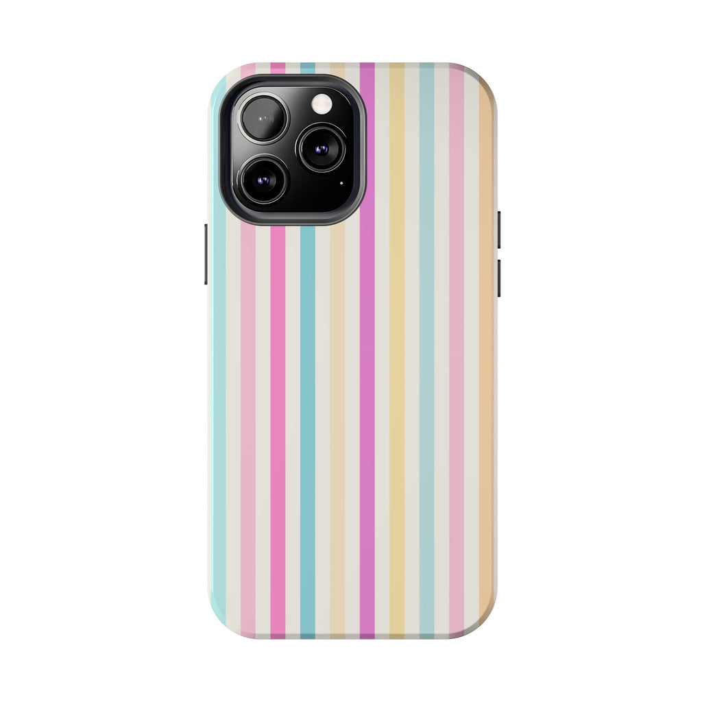 Pastel Candy Stripes Phone Cases (Apple & Android)