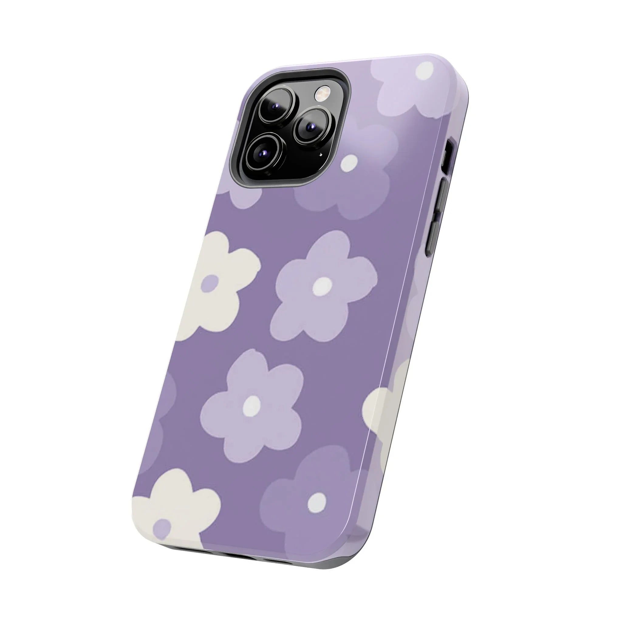 Pastel Purple Flowers Phone Case (Apple & Android) - Pink Sweetheart