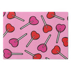 Heart Lollipops Glass Cutting Board