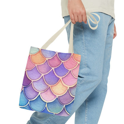 Watercolor Mermaid Tote Bag