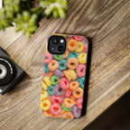 Morning Cereal Loops Phone Case (Apple & Android) - Pink Sweetheart