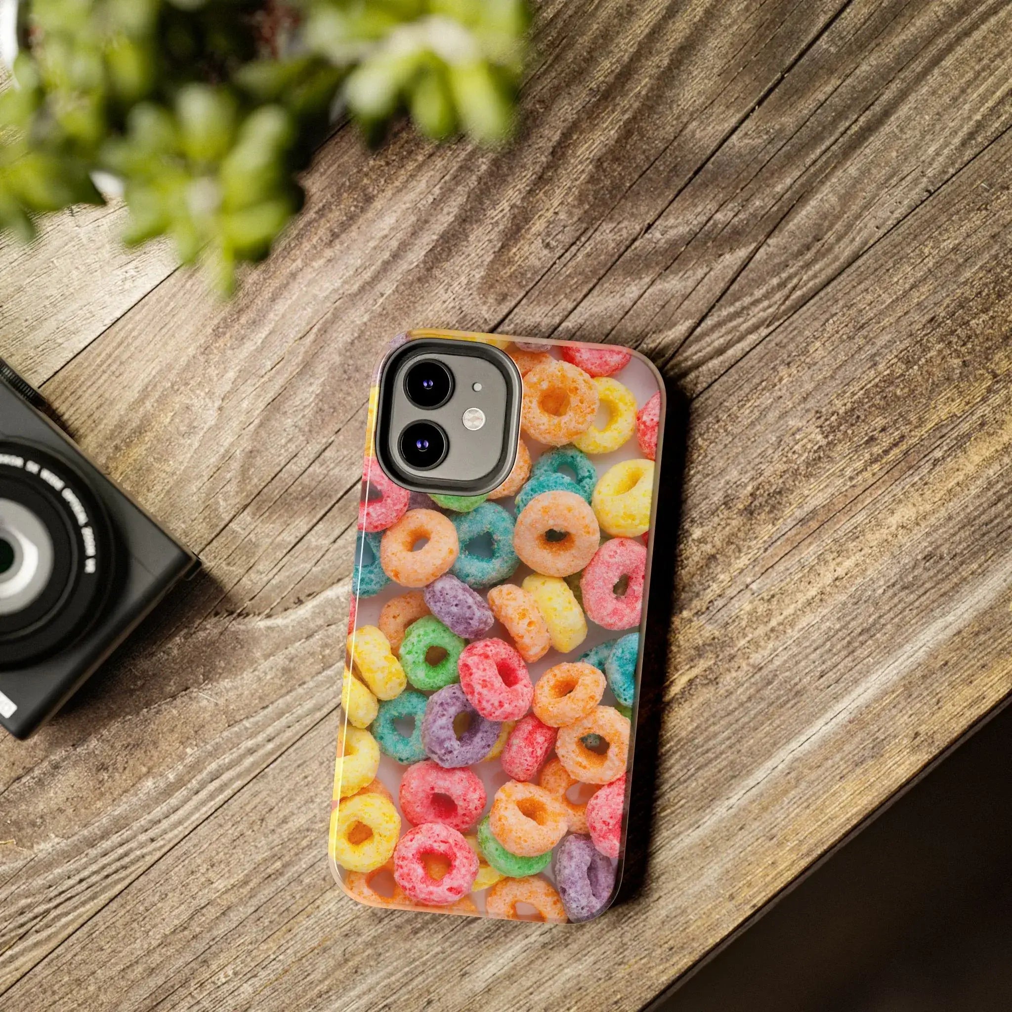 Morning Cereal Loops Phone Case (Apple & Android) - Pink Sweetheart