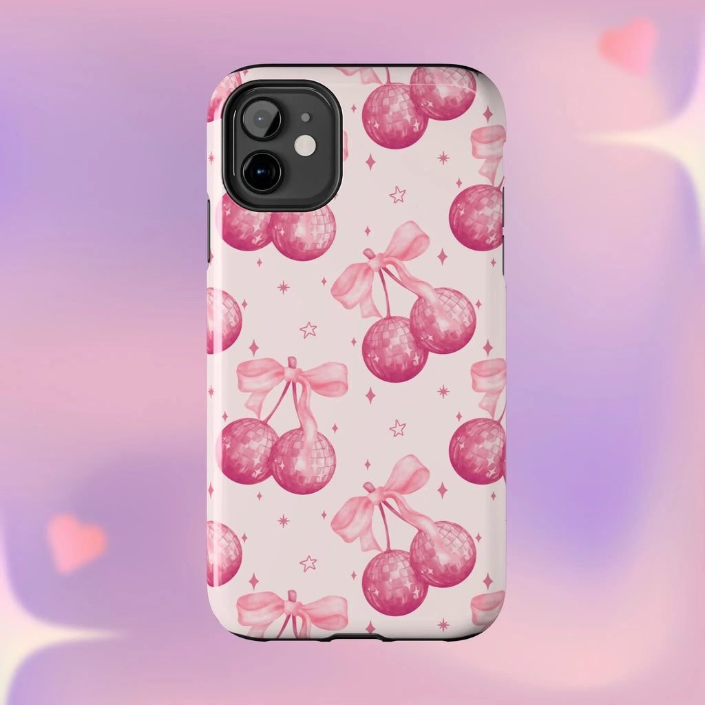 Disco Cherries Phone Case (Apple & Android) - Pink Sweetheart