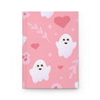 Fantasmas rosados ​​espeluznantes Cuaderno mate de tapa dura