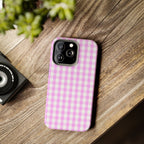 Pink Gingham Phone Case (Apple & Android)
