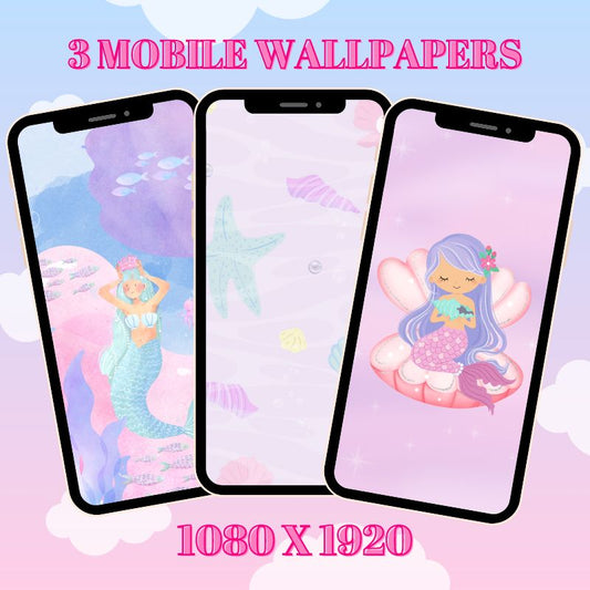 Majestic Mermaid Mobile Wallpaper Pack