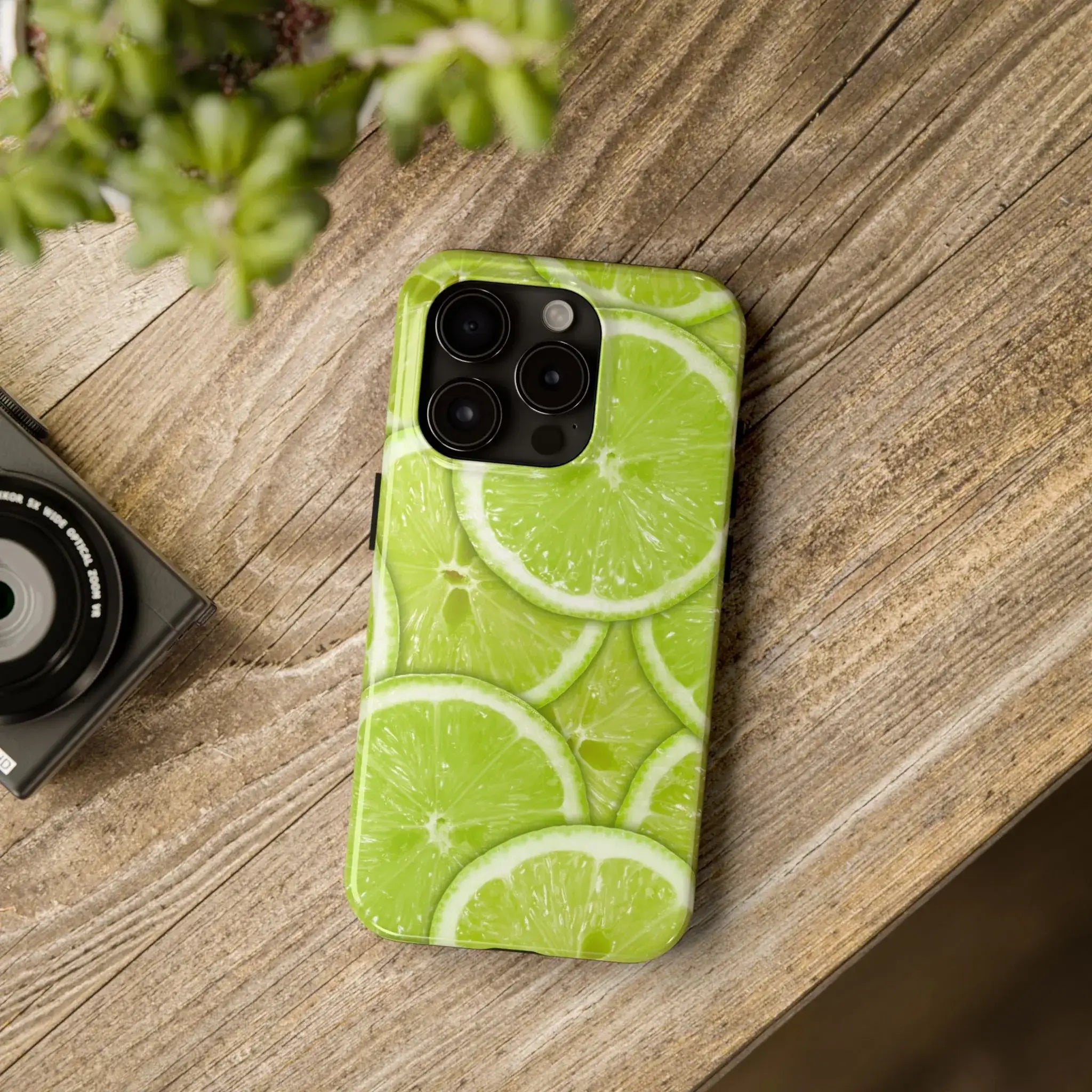 Green Citrus Lime Phone Case (Apple & Android) - Pink Sweetheart