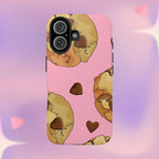 Chocolate Chip Cookies Phone Case (Apple & Android) - Pink Sweetheart