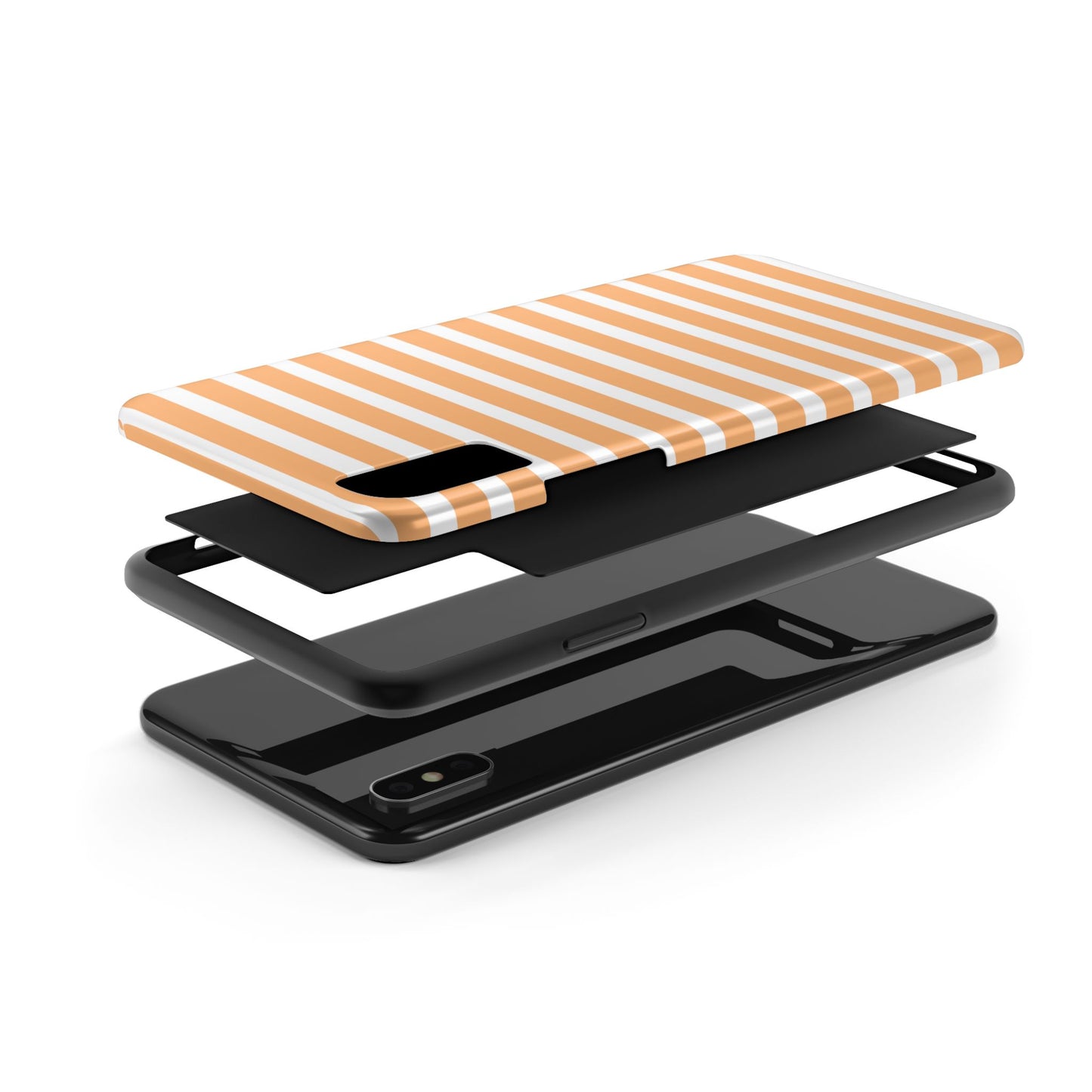 Orange Stripe Lines Phone Case