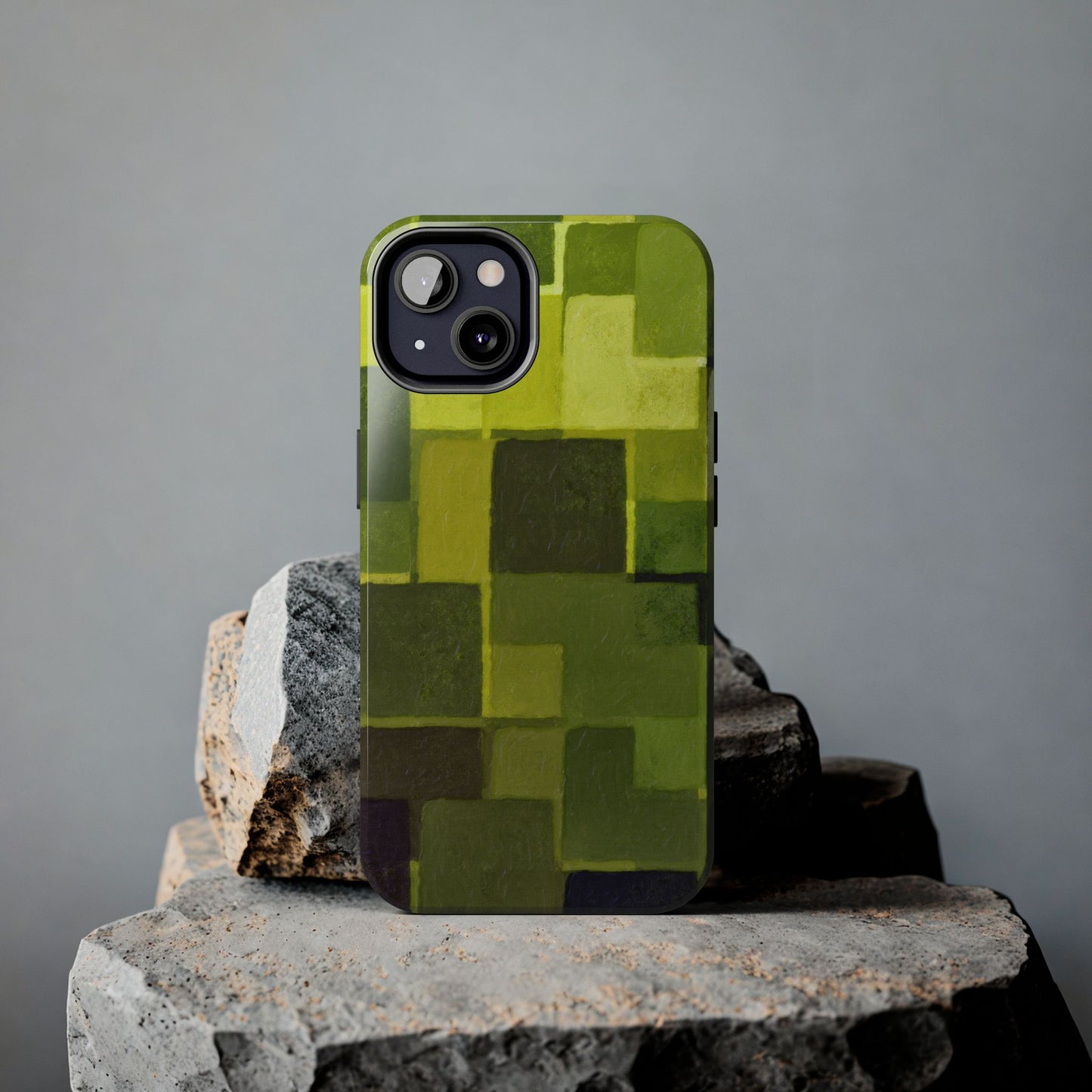 Chartreuse Patchwork Phone Case