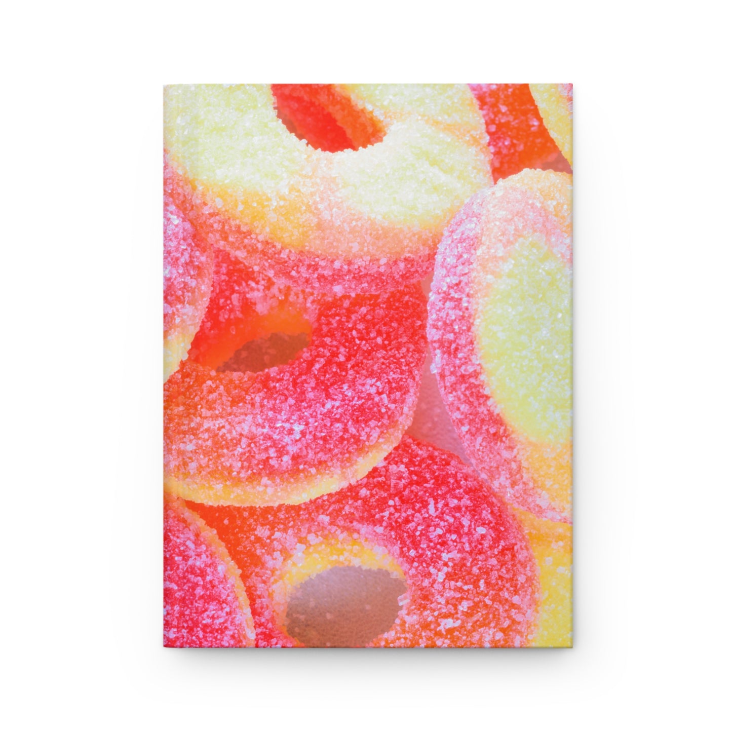 Peach Candy Rings Hardcover Matte Journal