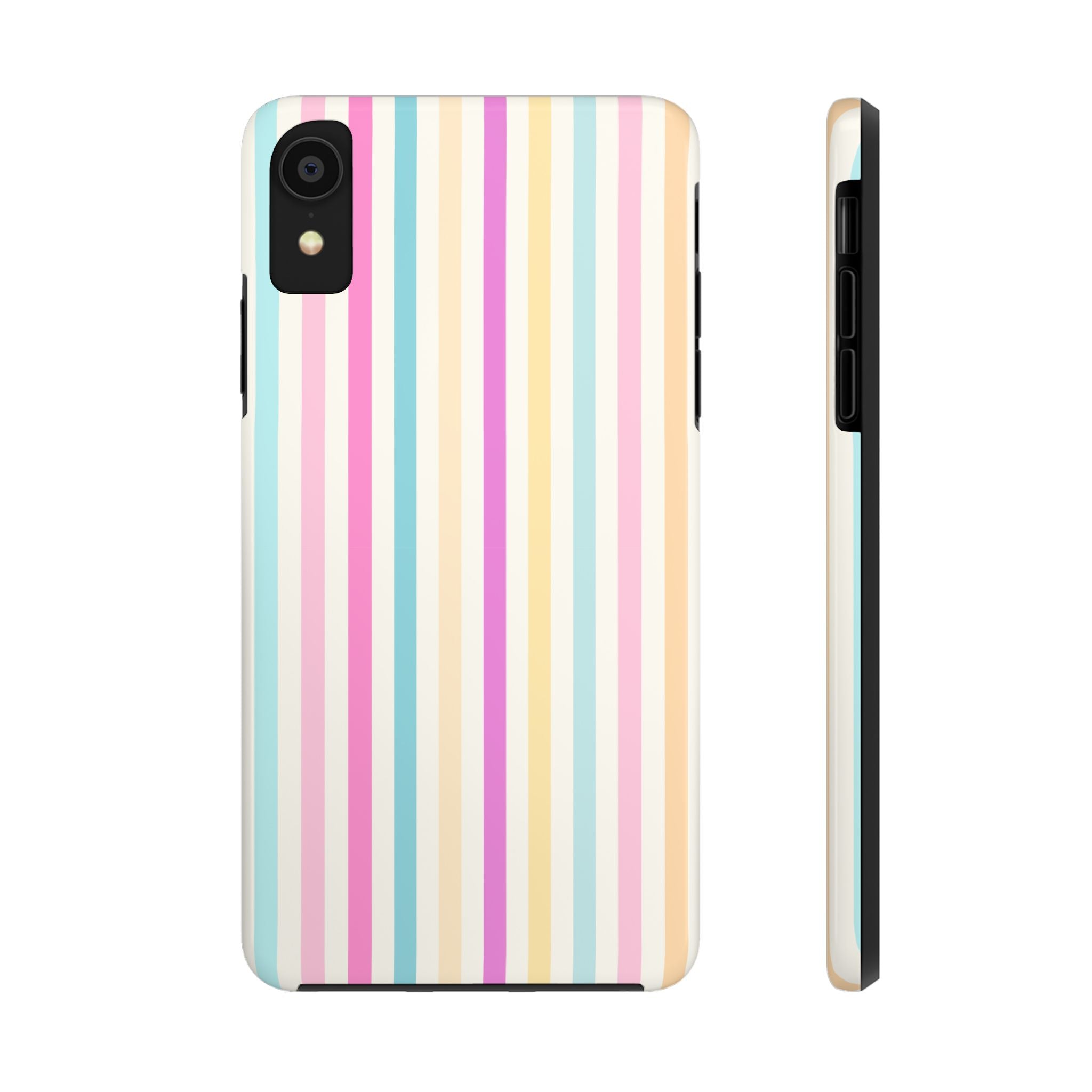 Pastel Candy Stripes Phone Cases (Apple & Android)