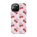 Strawberry Cherries Phone Case (Apple & Android) - Pink Sweetheart