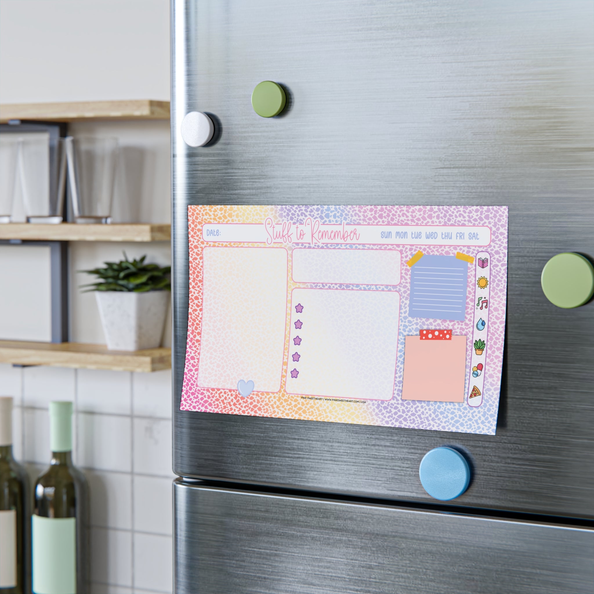 Speckled Rainbow Sticky Note Pad