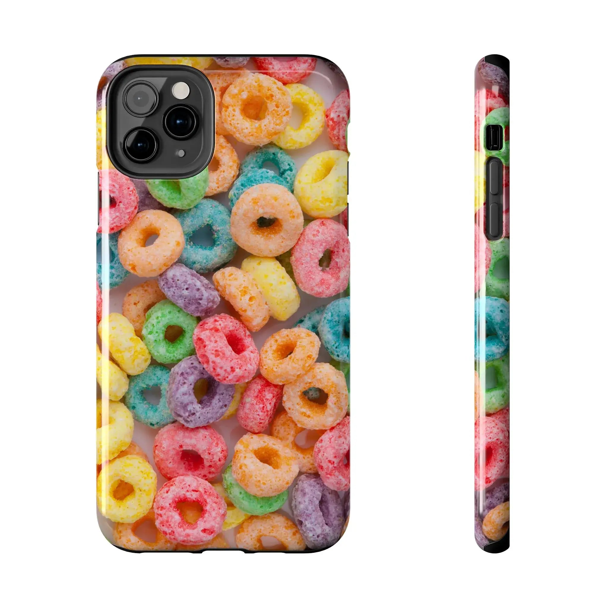 Morning Cereal Loops Phone Case (Apple & Android) - Pink Sweetheart
