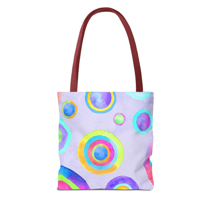 Abstract Painted Circles Tote Bag